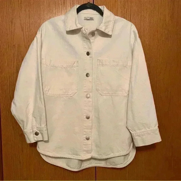 DEX Oversized Denim Shacket XS - Picture 1 of 8